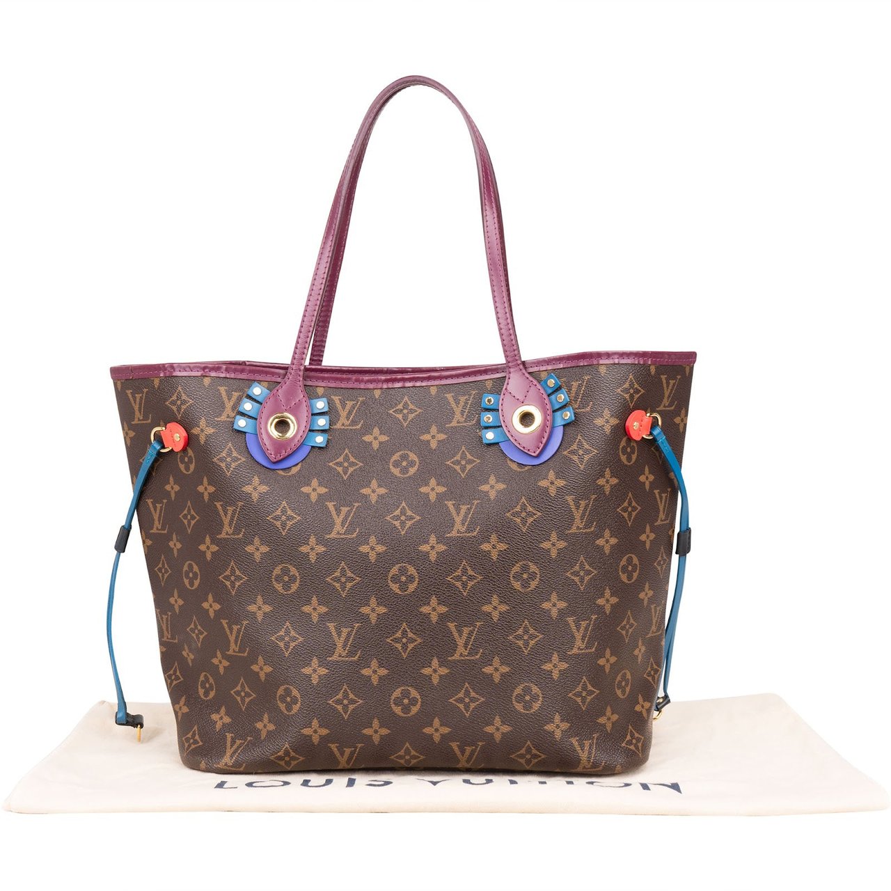Louis Vuitton Louis Vuitton Monogram Canvas Limited Totem Neverfull MM Shoulder Bag Bruin