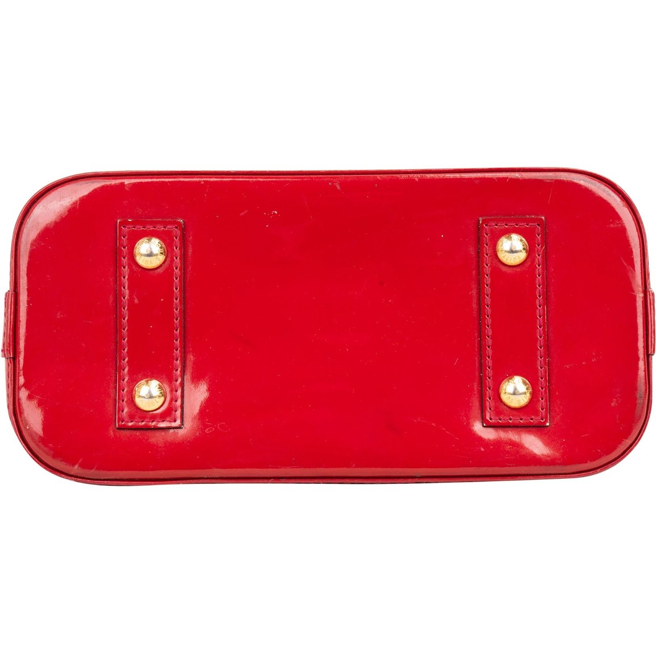 Louis Vuitton Louis Vuitton Monogram Vernis Leather Alma BB Handbag Rood