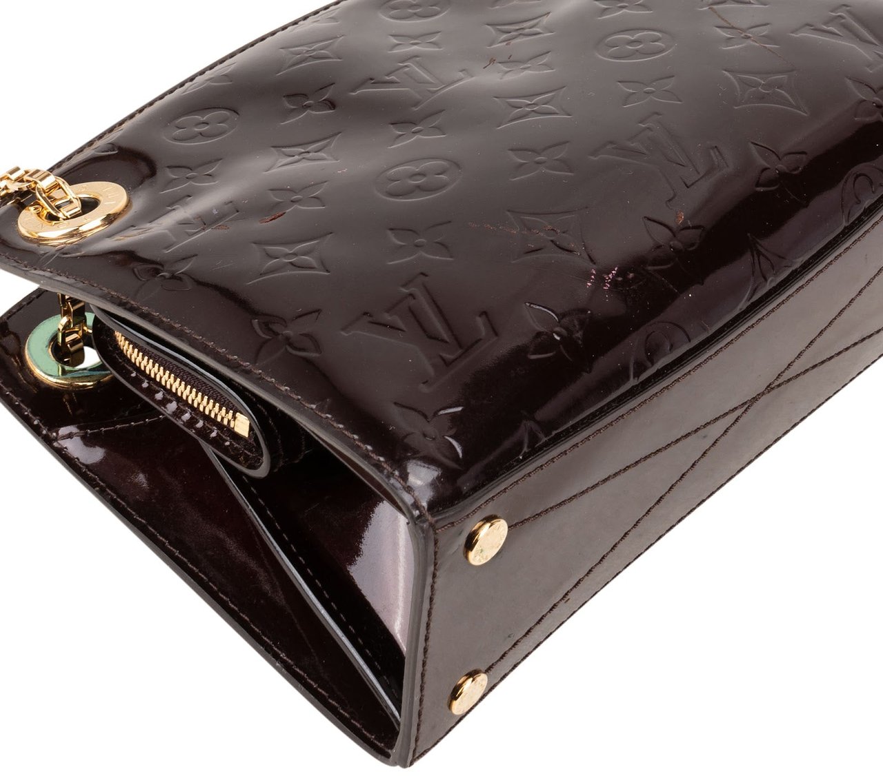 Louis Vuitton Louis Vuitton Monogram Vernis Virginia PM Crossbody Bag Bruin