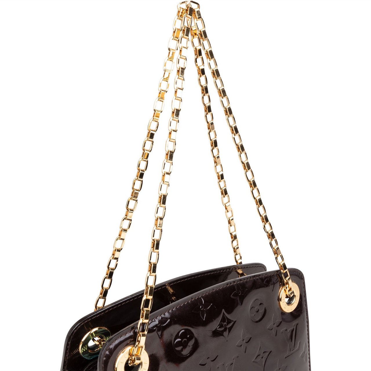 Louis Vuitton Louis Vuitton Monogram Vernis Virginia PM Crossbody Bag Bruin