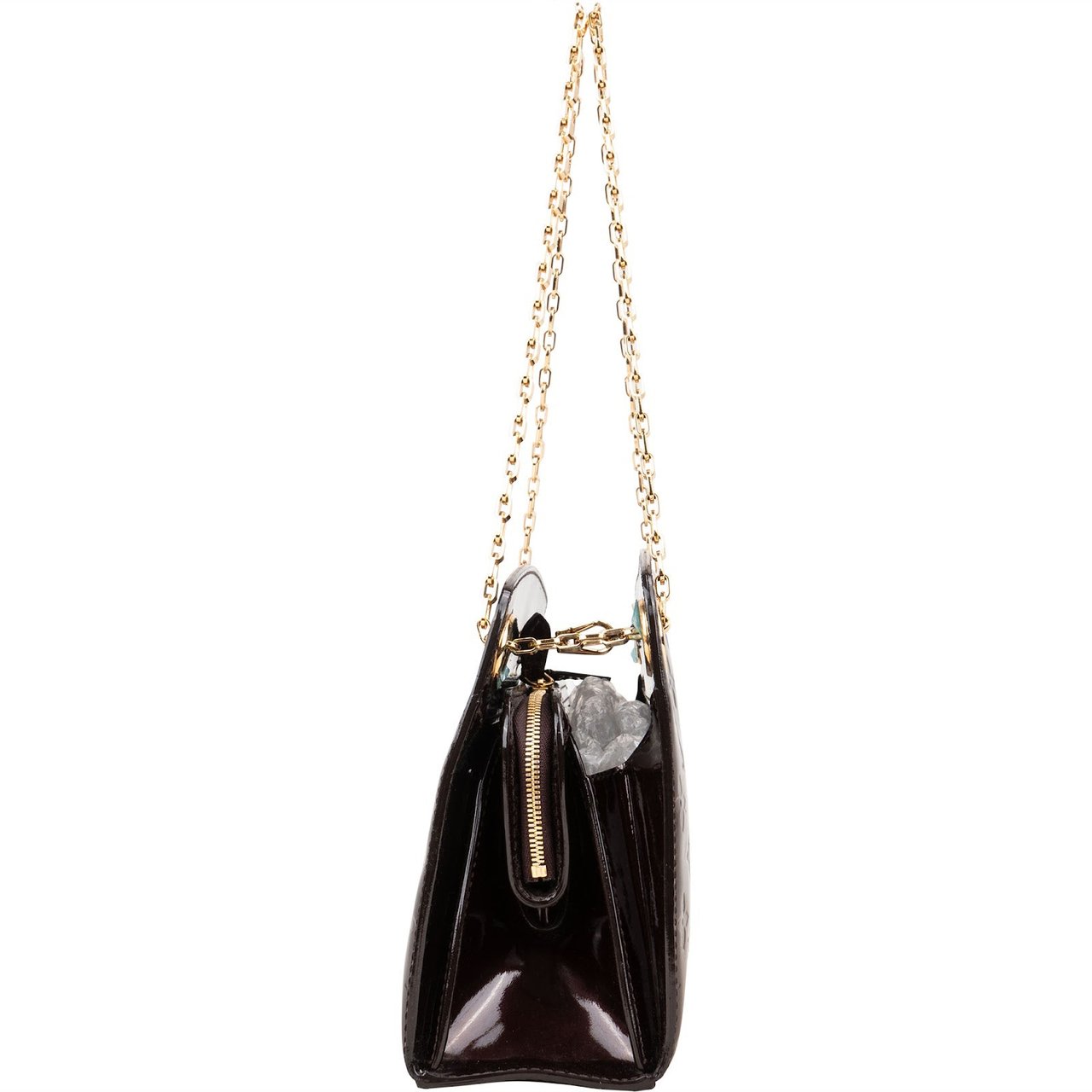 Louis Vuitton Louis Vuitton Monogram Vernis Virginia PM Crossbody Bag Bruin