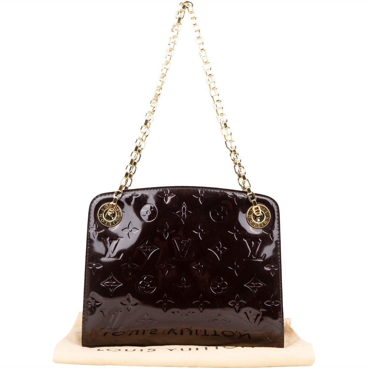 Louis Vuitton Louis Vuitton Monogram Vernis Virginia PM Crossbody Bag Bruin