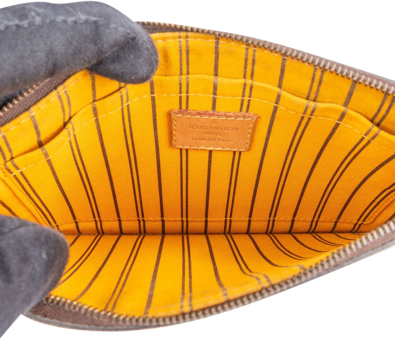 Louis Vuitton Louis Vuitton Monogram Canvas Neverfull Pochette Accessoire Clutch Bruin