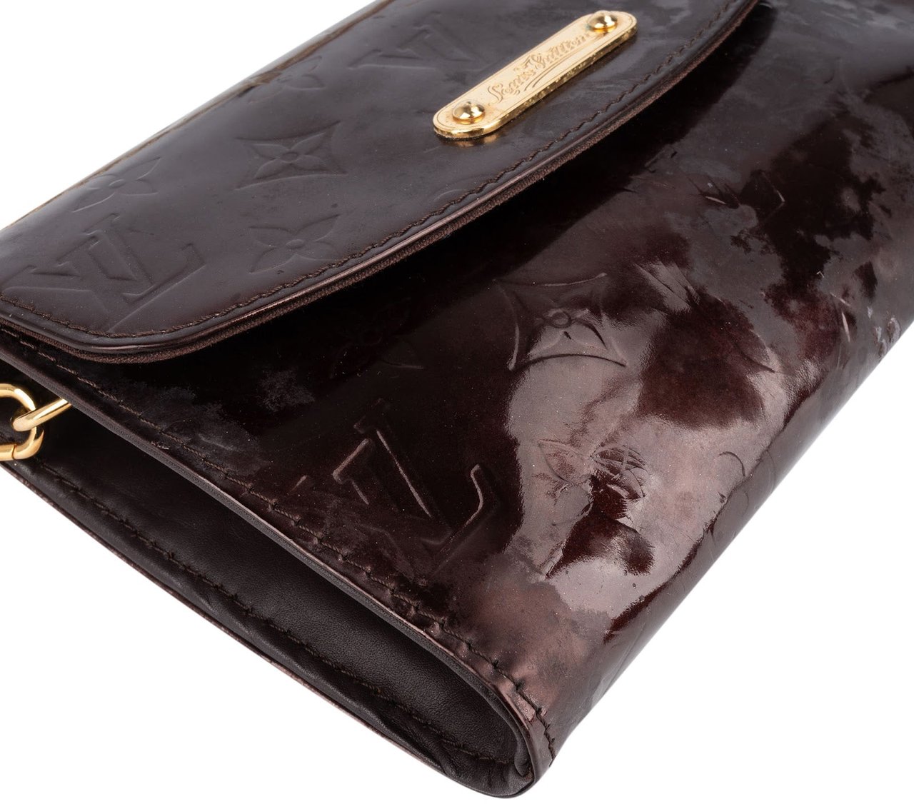 Louis Vuitton Louis Vuitton Monogram Vernis Bel Air Wallet Pochette Crossbody Bag Divers