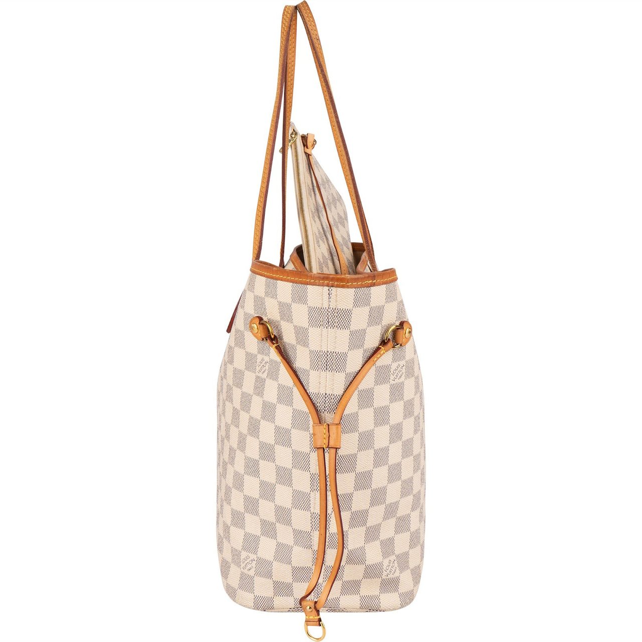 Louis Vuitton Louis Vuitton Monogram Damier Azur Canvas Neverfull MM Shoulder Bag Divers