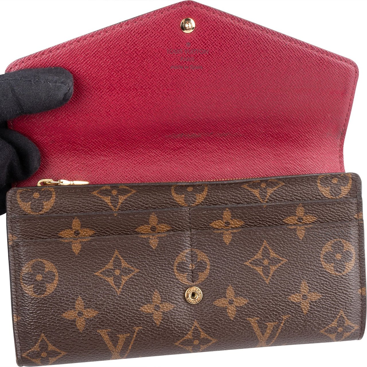 Louis Vuitton Louis Vuitton Monogram Canvas Sarah Wallet Bruin