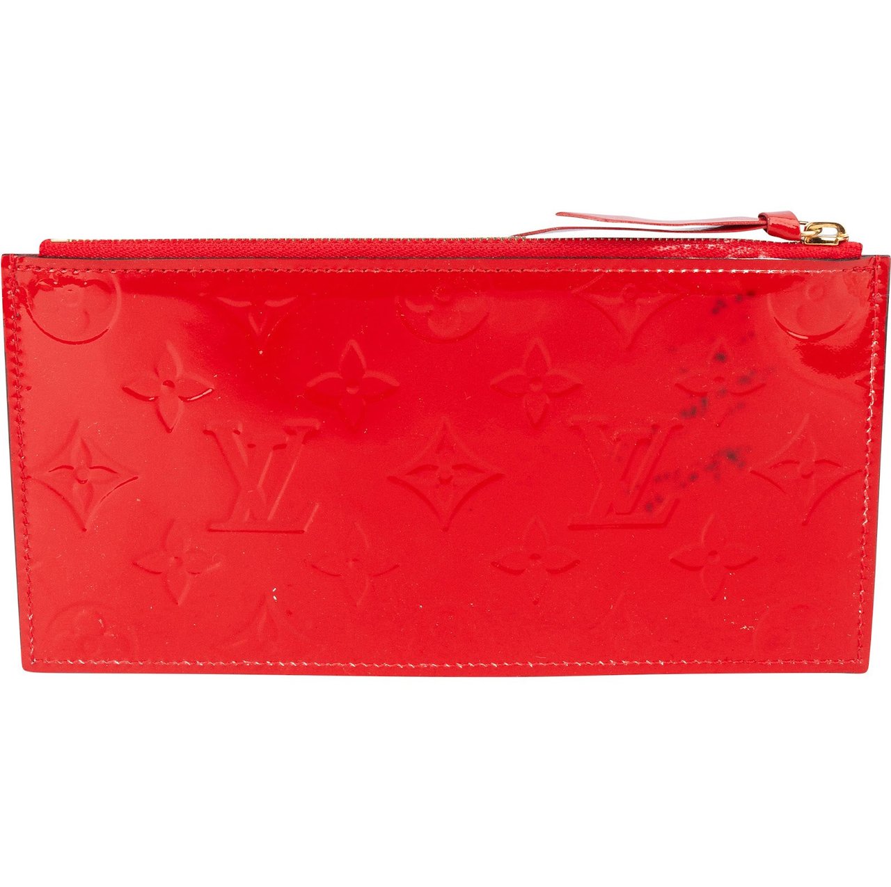 Louis Vuitton Louis Vuitton Monogram Vernis Felicie Zip Insert Pouch Rood