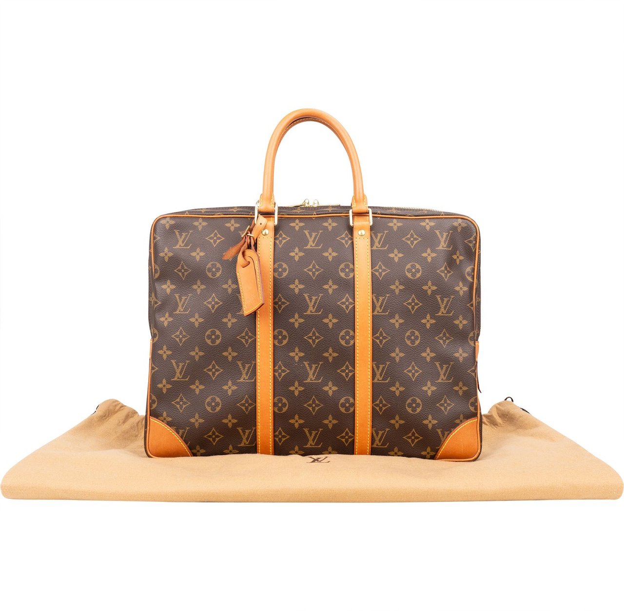 Louis Vuitton Louis Vuitton Monogram Canvas Porte Documents Business Handbag Bruin
