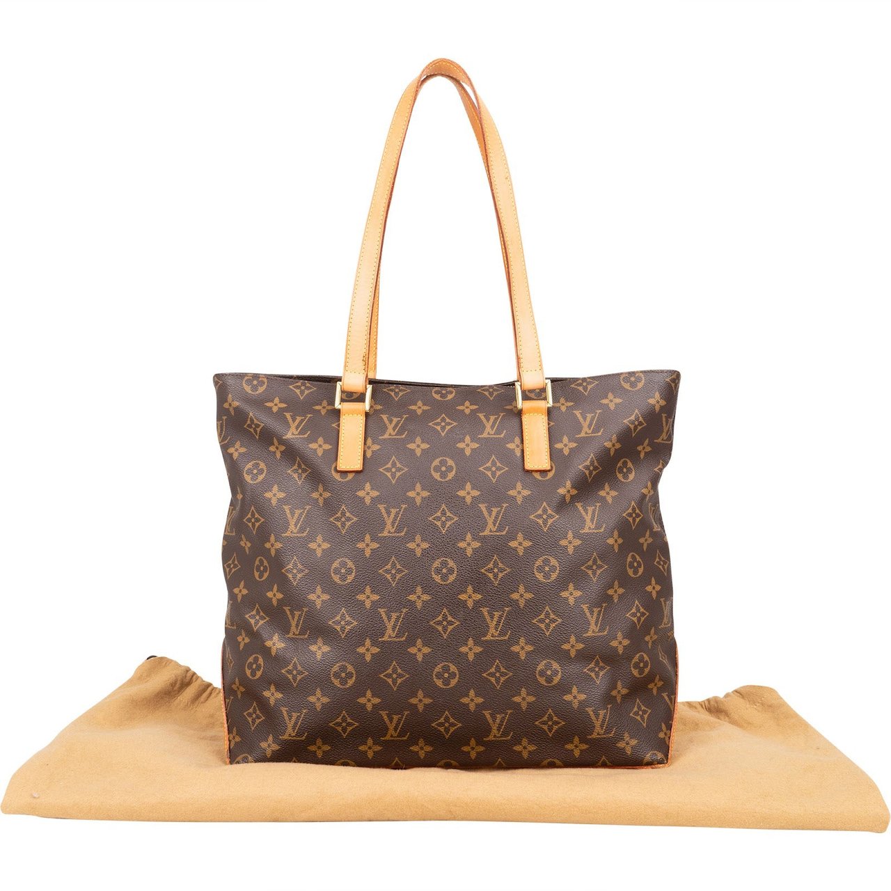 Louis Vuitton Louis Vuitton Monogram Canvas Cabas Mezzo Shoulder Bag Bruin