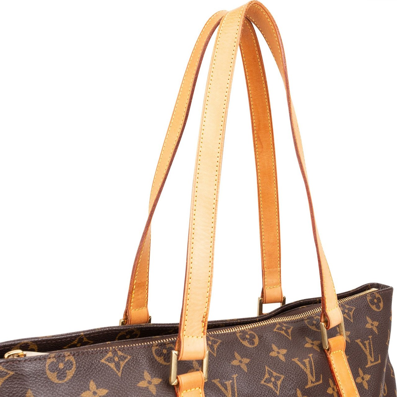 Louis Vuitton Louis Vuitton Monogram Canvas Cabas Mezzo Shoulder Bag Bruin