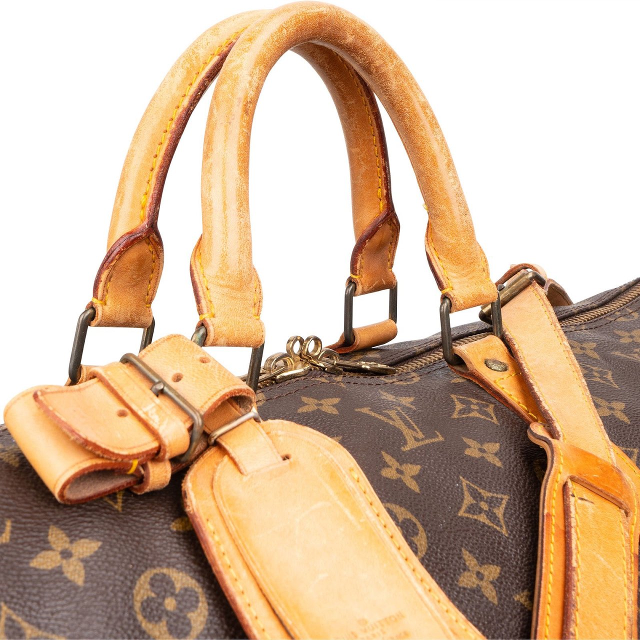 Louis Vuitton Louis Vuitton Monogram Canvas Keepall 55 Bandoulière Travel Bag Bruin