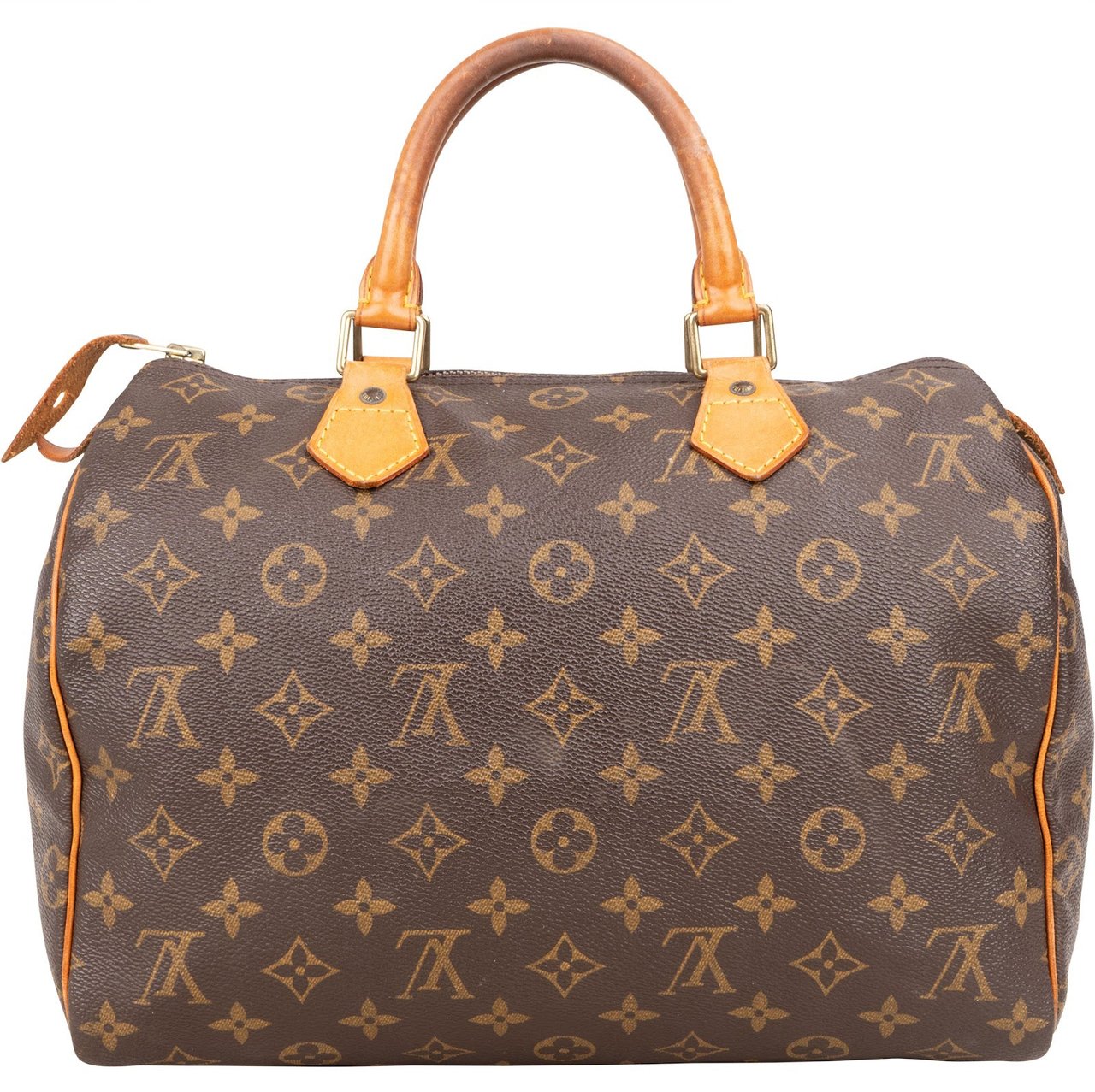 Louis Vuitton Louis Vuitton Monogram Canvas Speedy 30 Handbag Bruin