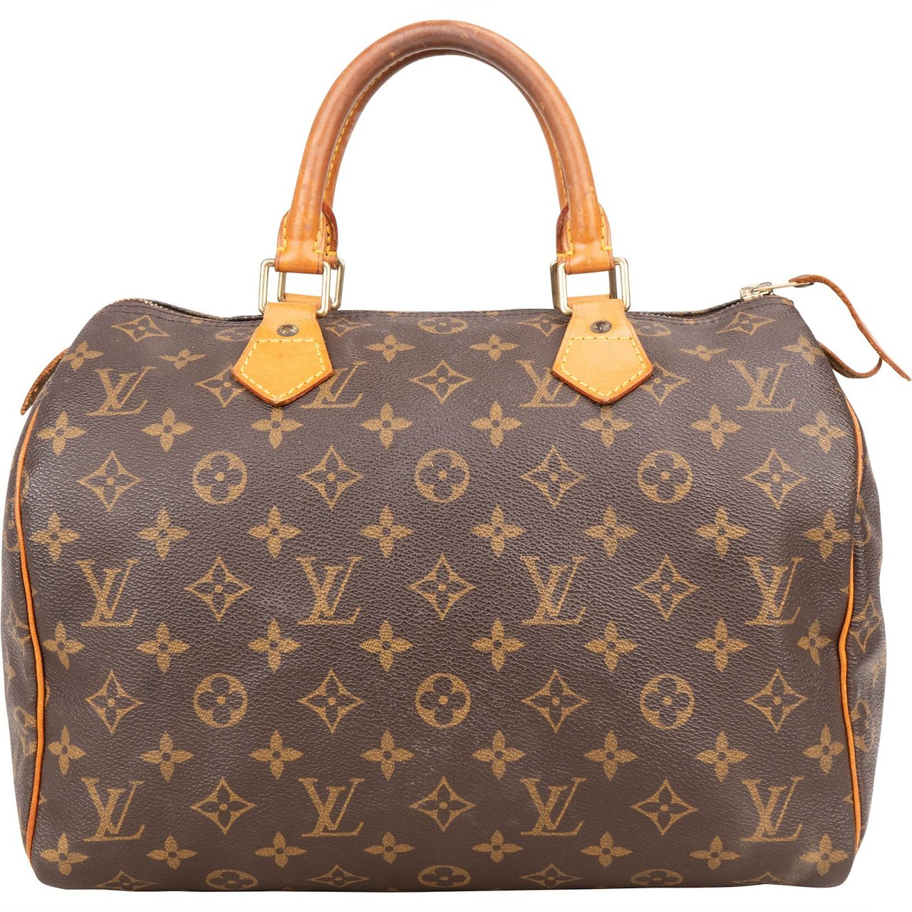 Louis Vuitton Louis Vuitton Monogram Canvas Speedy 30 Handbag Bruin