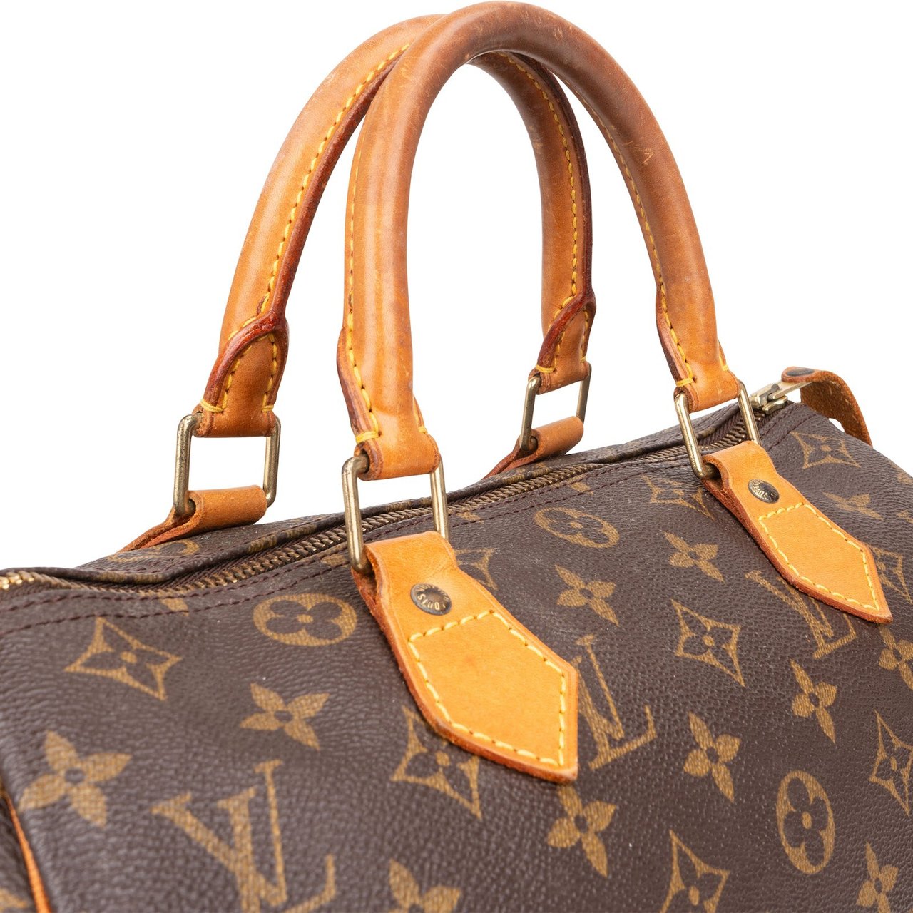 Louis Vuitton Louis Vuitton Monogram Canvas Speedy 30 Handbag Bruin