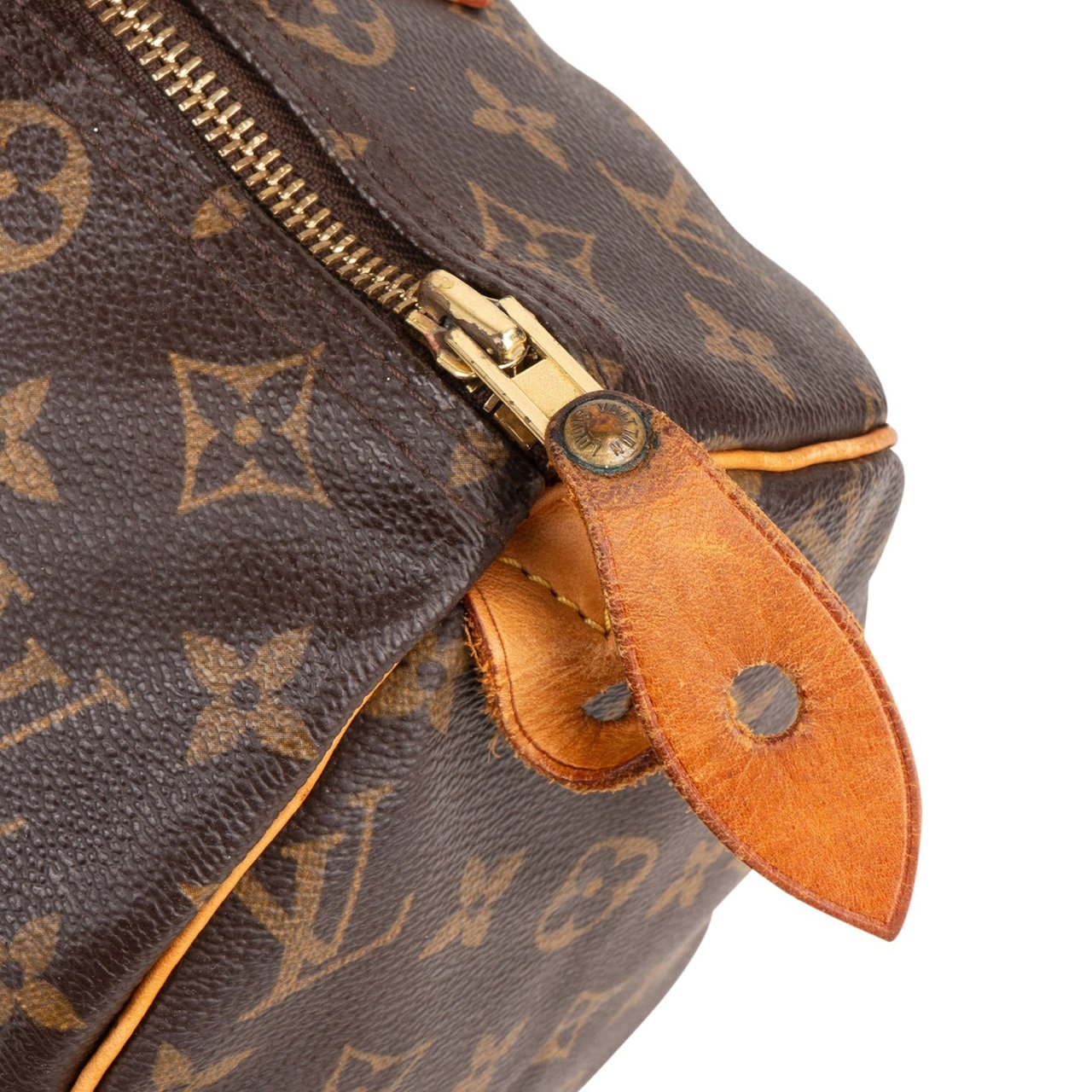 Louis Vuitton Louis Vuitton Monogram Canvas Speedy 30 Handbag Bruin