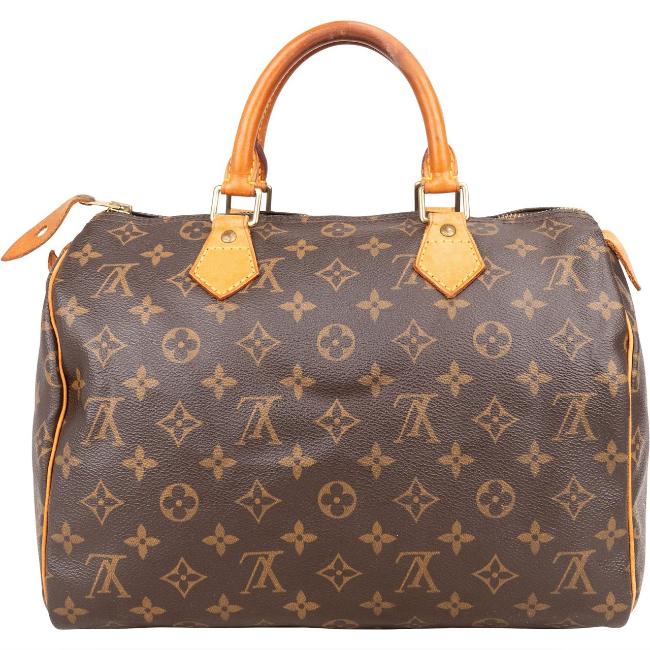 Louis Vuitton Louis Vuitton Monogram Canvas Speedy 30 Handbag Bruin