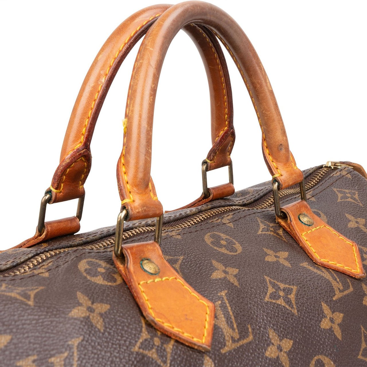 Louis Vuitton Louis Vuitton Monogram Canvas Speedy 30 Handbag Bruin