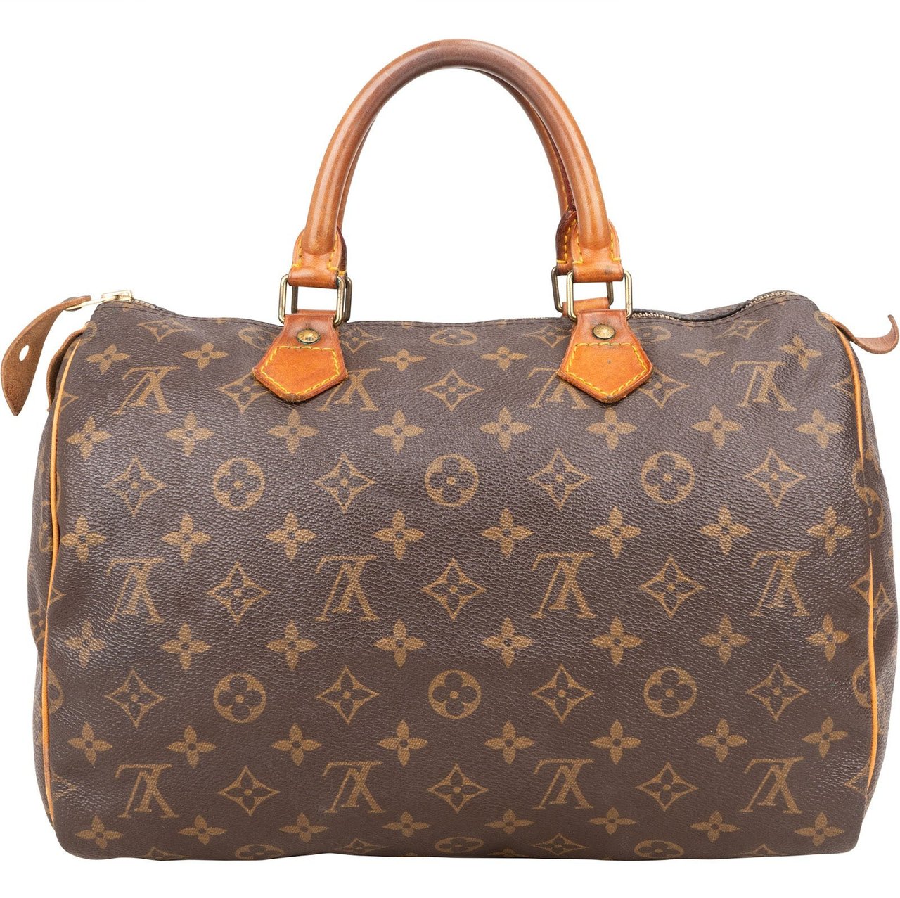 Louis Vuitton Louis Vuitton Monogram Canvas Speedy 30 Handbag Bruin