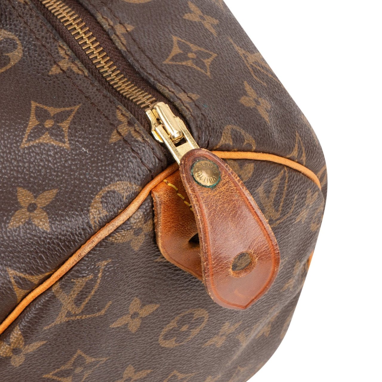 Louis Vuitton Louis Vuitton Monogram Canvas Speedy 30 Handbag Bruin