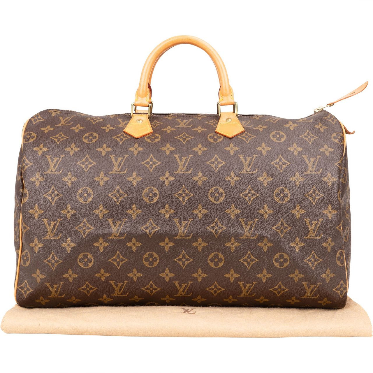 Louis Vuitton Louis Vuitton Monogram Canvas Speedy 40 Handbag Bruin