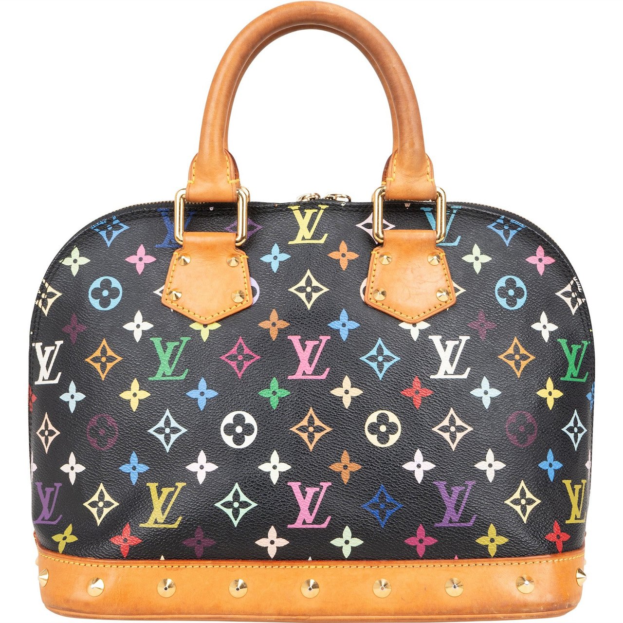 Louis Vuitton Louis Vuitton Monogram Canvas Murakami Multicolor Alma PM Handbag Zwart