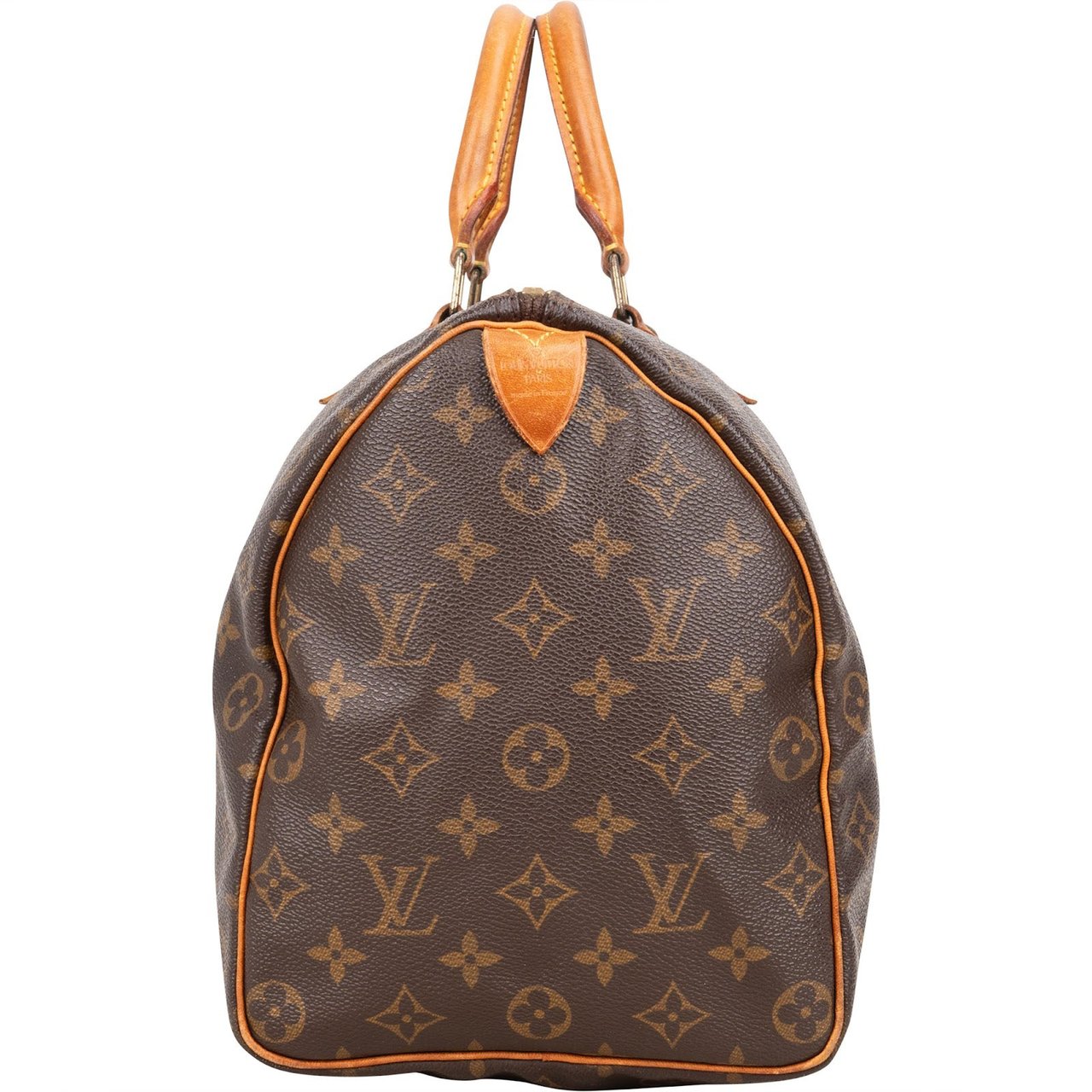 Louis Vuitton Louis Vuitton Monogram Canvas Speedy 35 Handbag Bruin