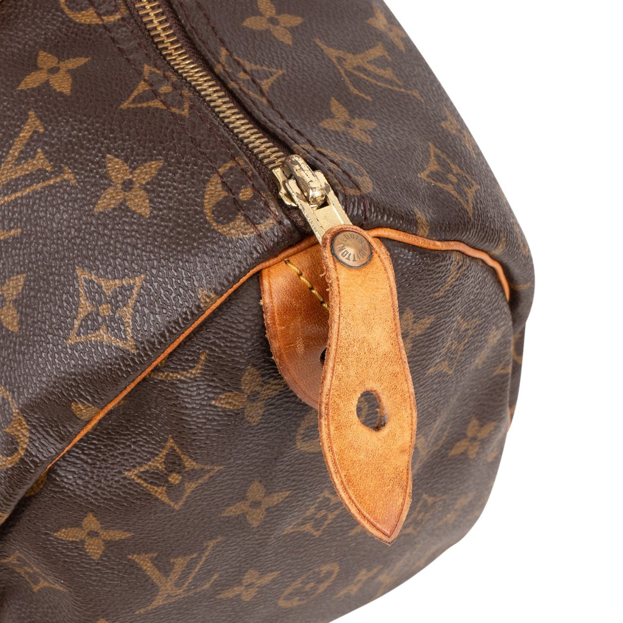 Louis Vuitton Louis Vuitton Monogram Canvas Speedy 35 Handbag Bruin