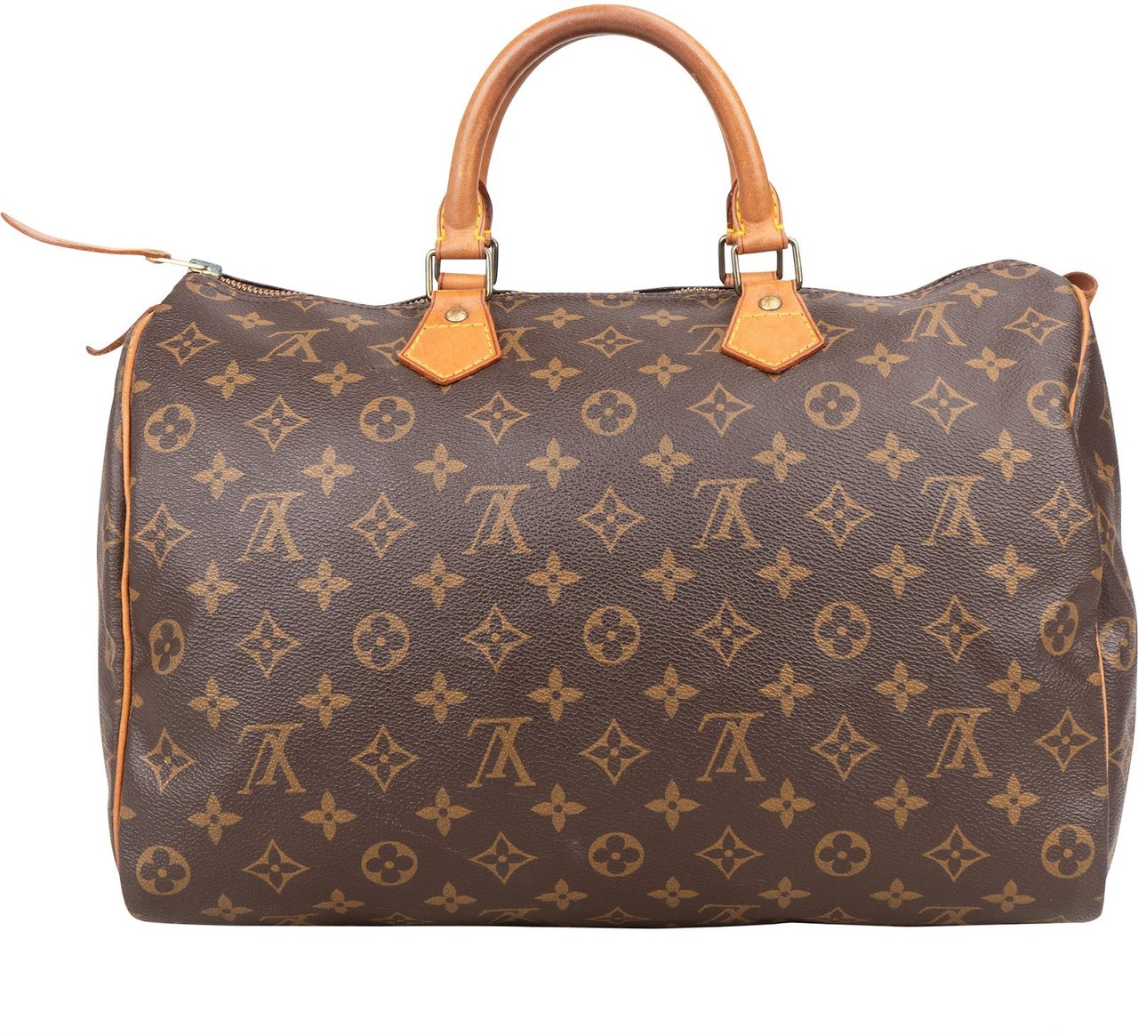 Louis Vuitton Louis Vuitton Monogram Canvas Speedy 35 Handbag Bruin