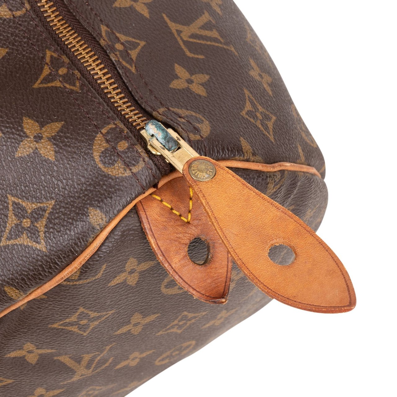 Louis Vuitton Louis Vuitton Monogram Canvas Speedy 35 Handbag Bruin