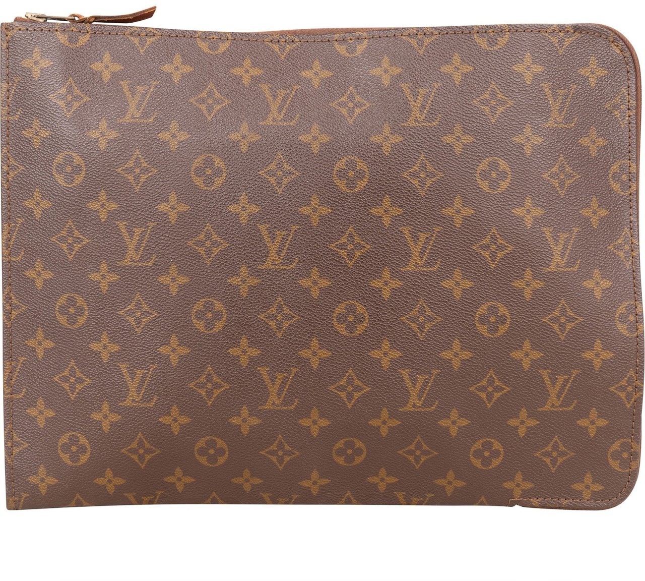 Louis Vuitton Louis Vuitton Monogram Canvas Poche Documents Laptop Clutch Bruin