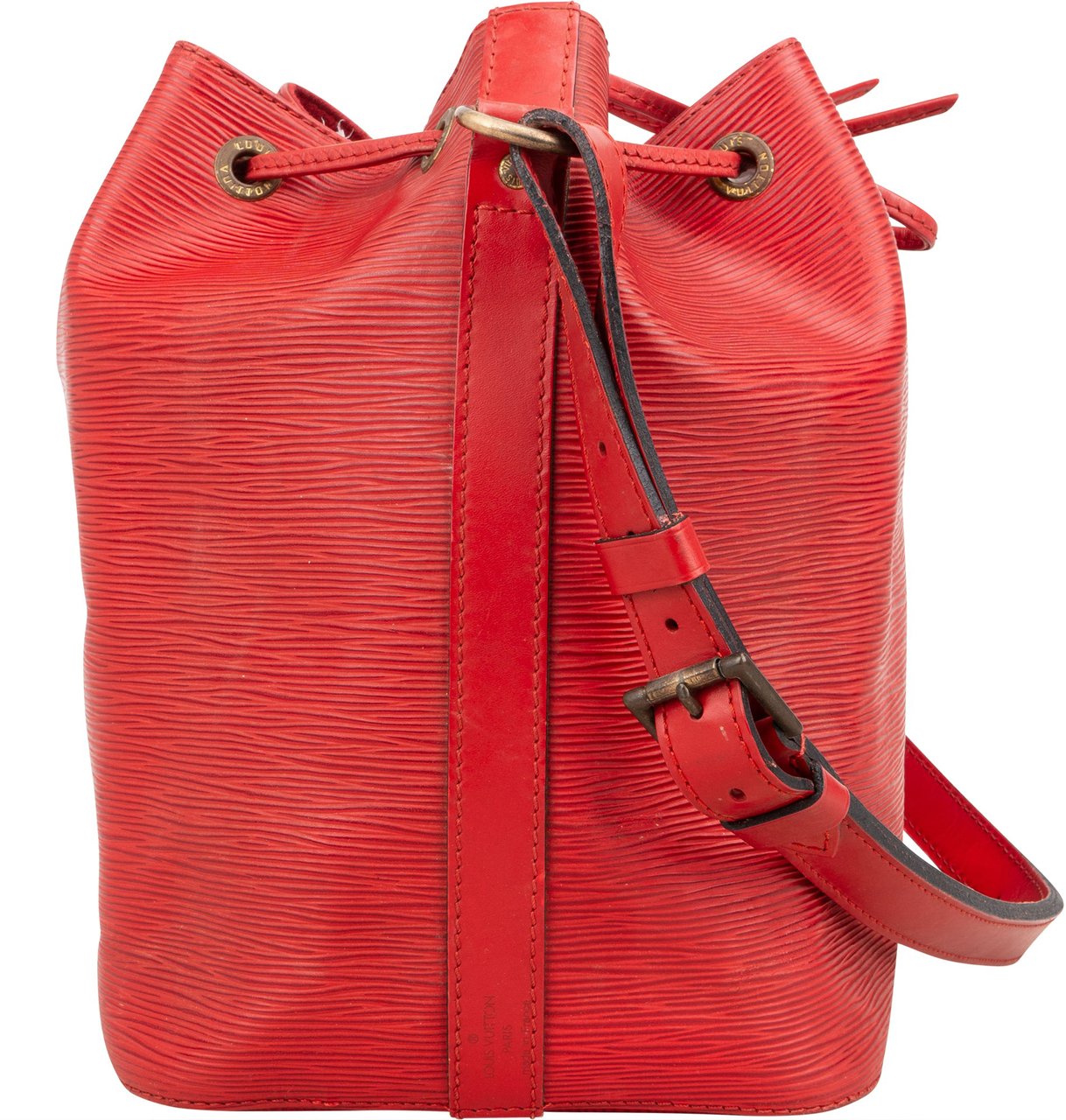 Louis Vuitton Red Epi Leather Sac Noé Petit Shoulder Bag Rood