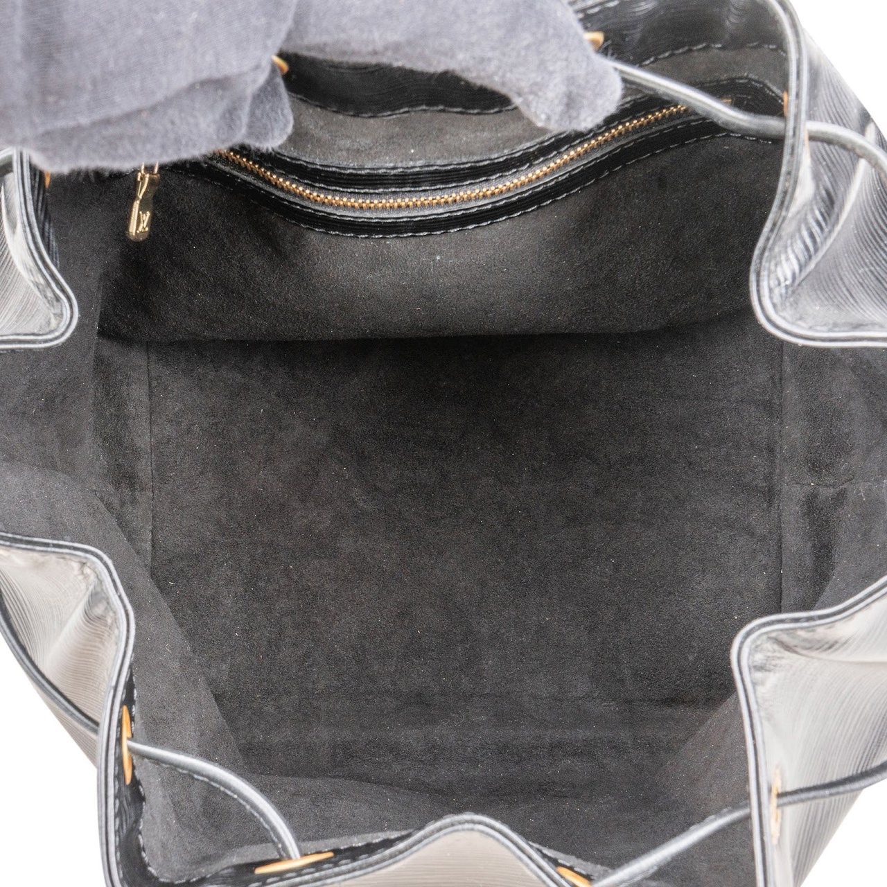 Louis Vuitton Louis Vuitton Noir Epi Leather Sac Noé Petit Shoulder Bag Zwart