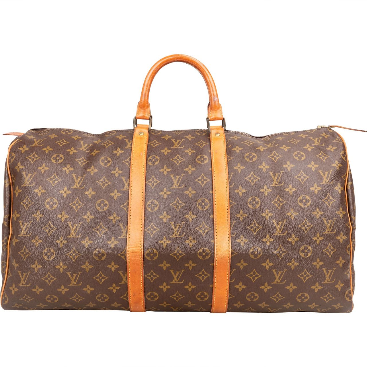 Louis Vuitton Louis Vuitton Monogram Canvas Keepall 55 Travel Bag Bruin