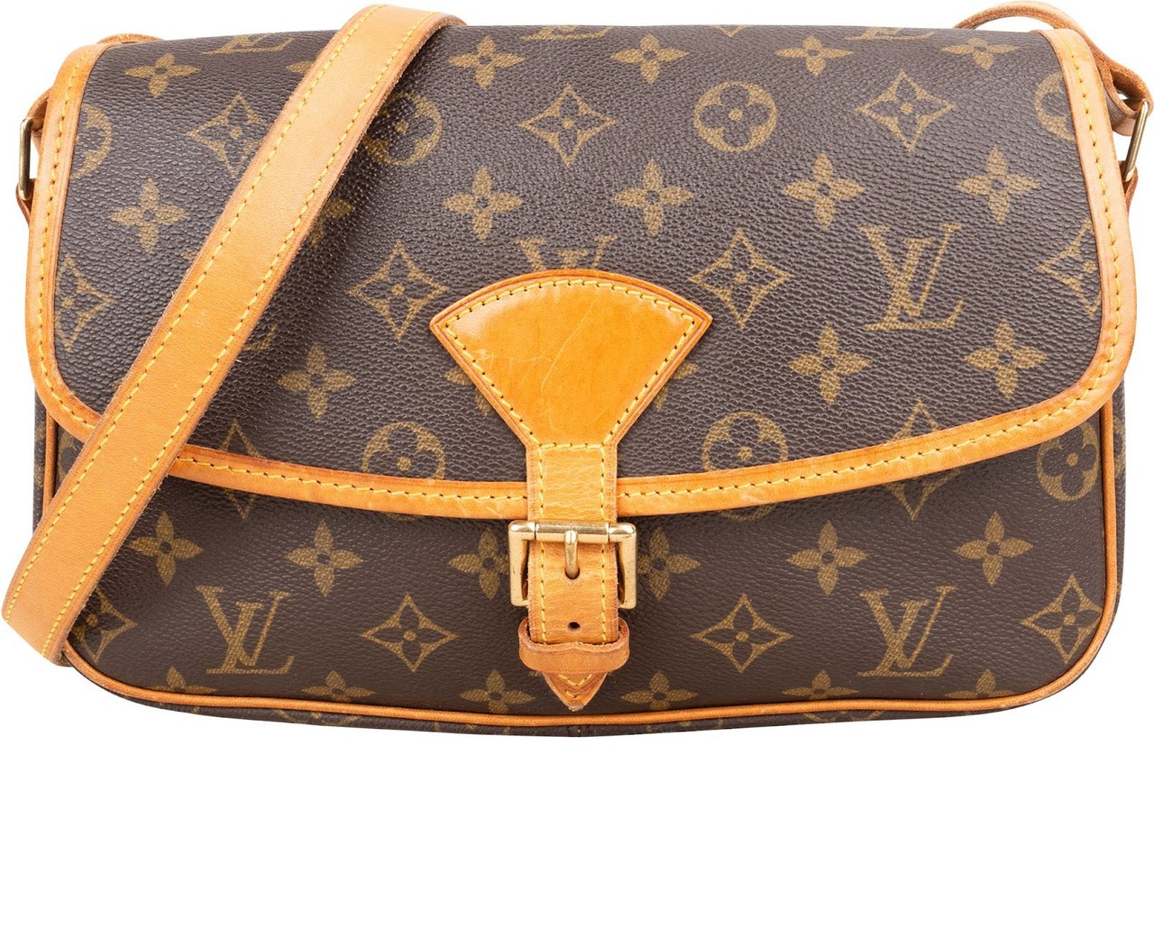 Louis Vuitton Louis Vuitton Monogram Canvas Sologne Crossbody Bag Bruin