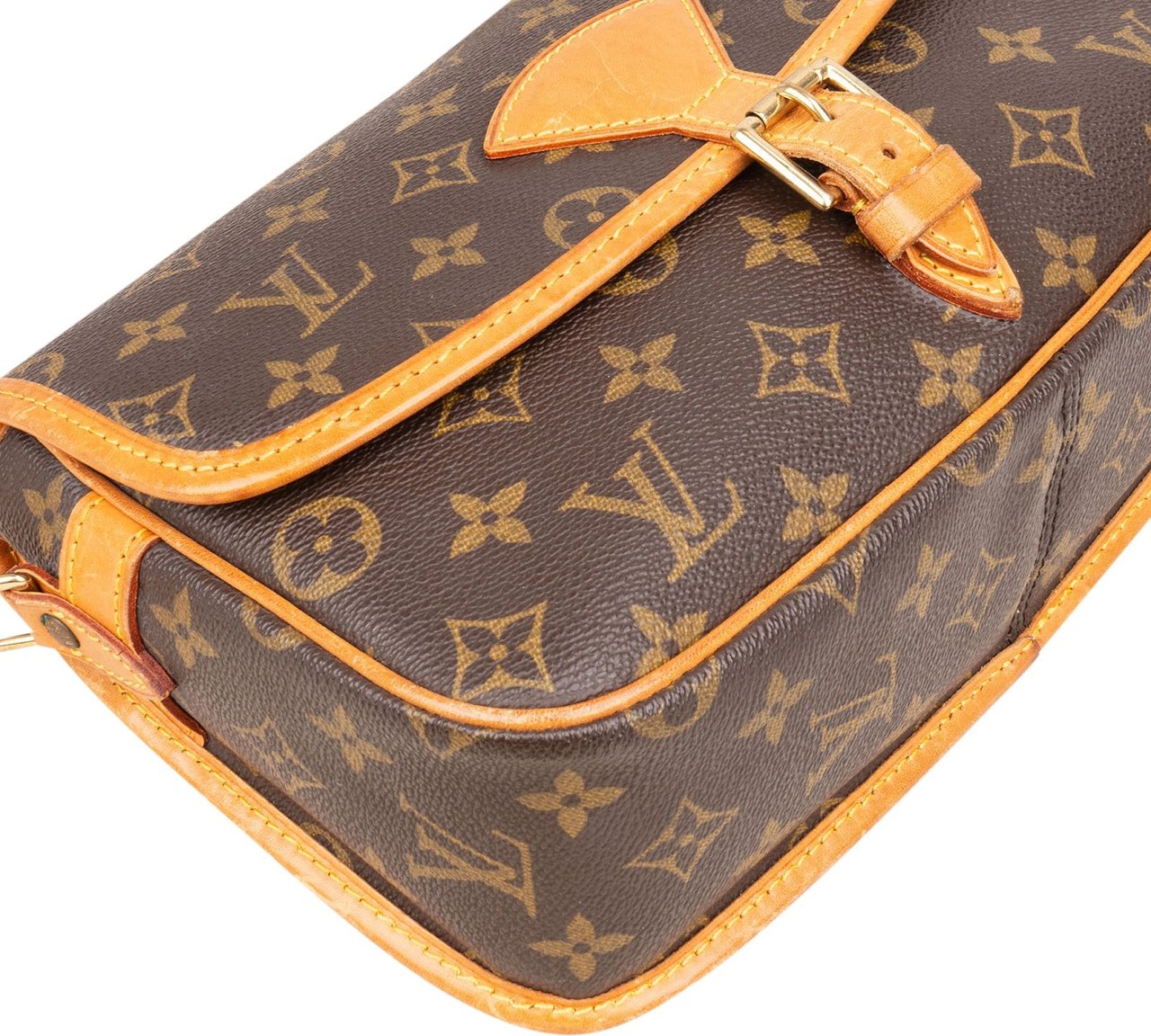 Louis Vuitton Monogram Canvas Sologne Crossbody Bag Bruin