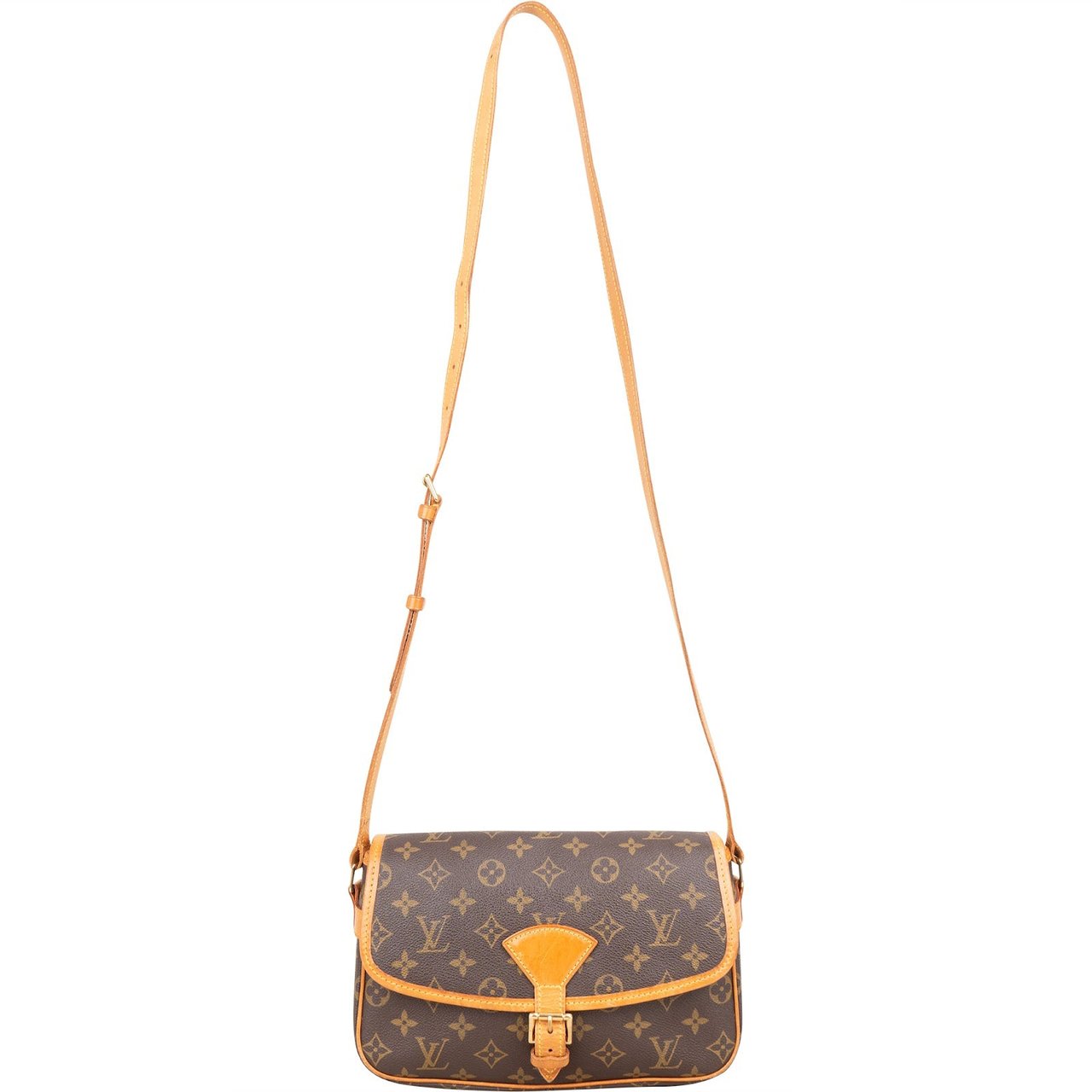 Louis Vuitton Monogram Canvas Sologne Crossbody Bag Bruin