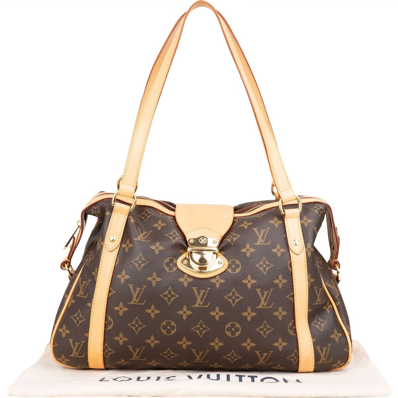 Louis Vuitton Monogram Canvas Stresa PM Shoulder Bag Bruin