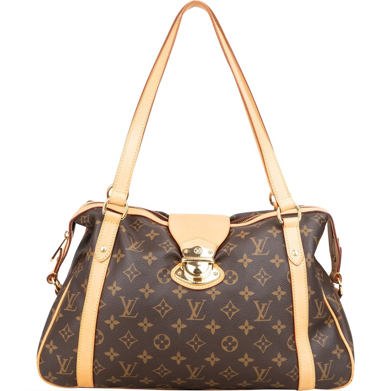 Louis Vuitton Monogram Canvas Stresa PM Shoulder Bag Bruin