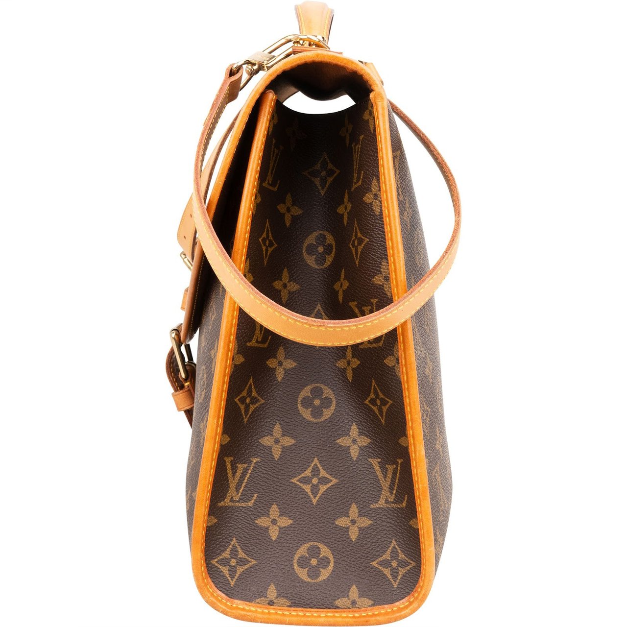 Louis Vuitton Louis Vuitton Monogram Canvas Bel Air Briefcase Crossbody Handbag Bruin