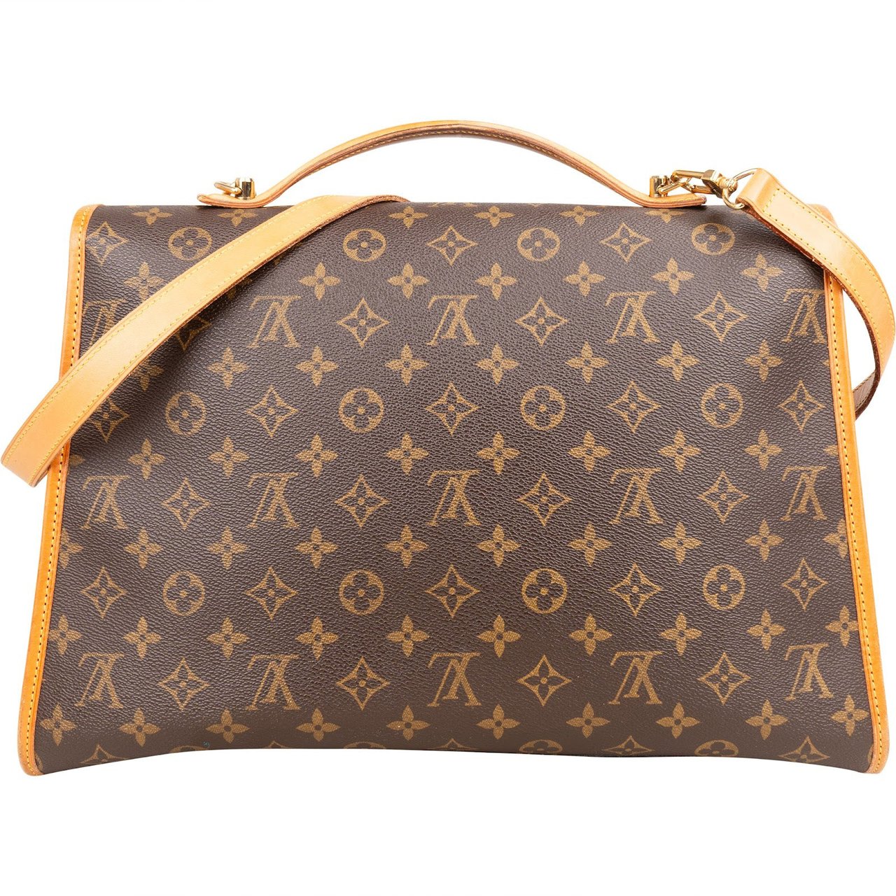 Louis Vuitton Louis Vuitton Monogram Canvas Bel Air Briefcase Crossbody Handbag Bruin