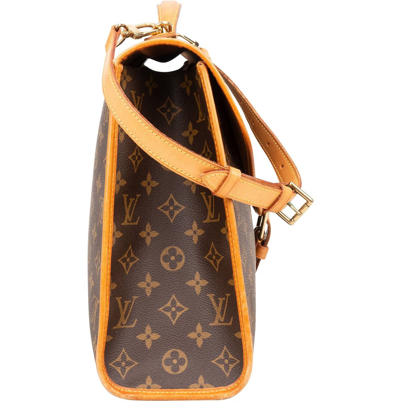 Louis Vuitton Louis Vuitton Monogram Canvas Bel Air Briefcase Crossbody Handbag Bruin
