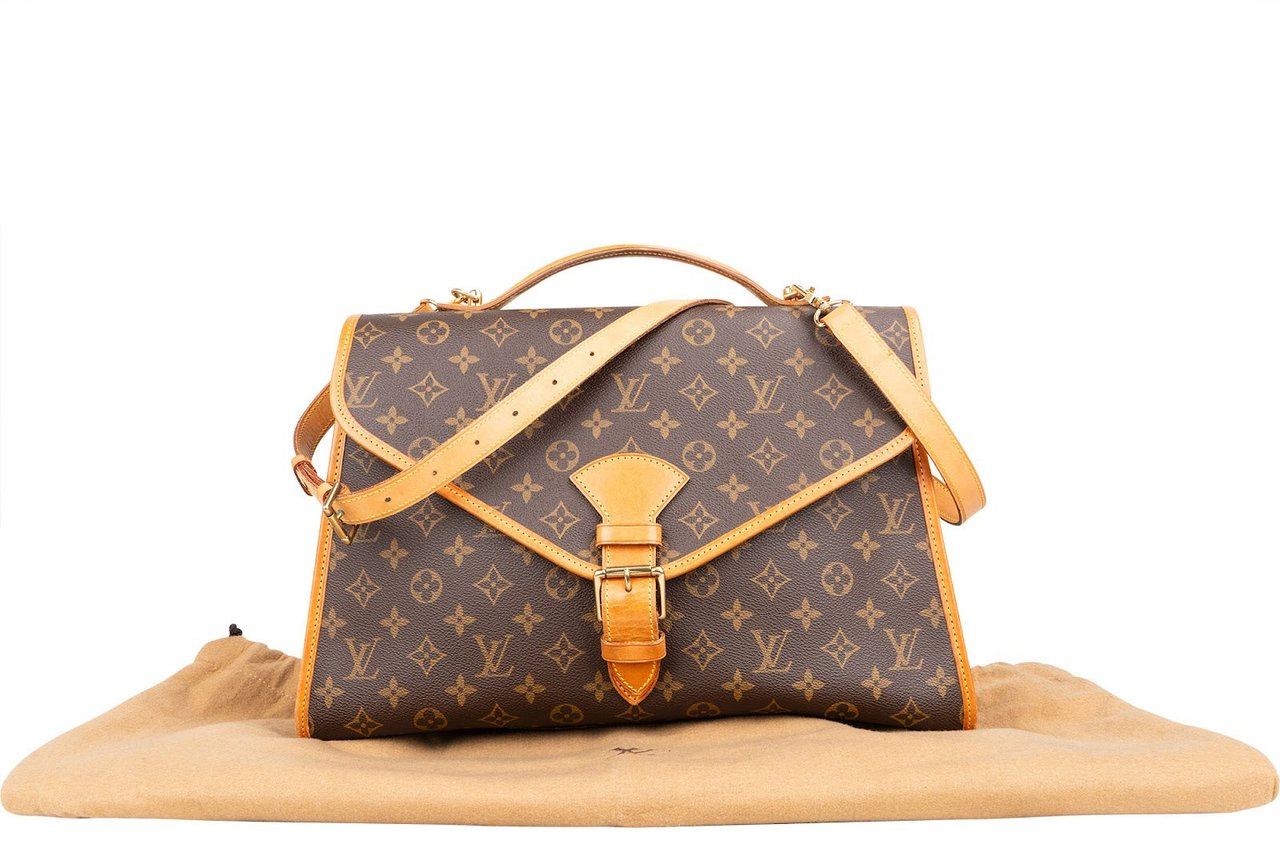 Louis Vuitton Louis Vuitton Monogram Canvas Bel Air Briefcase Crossbody Handbag Bruin