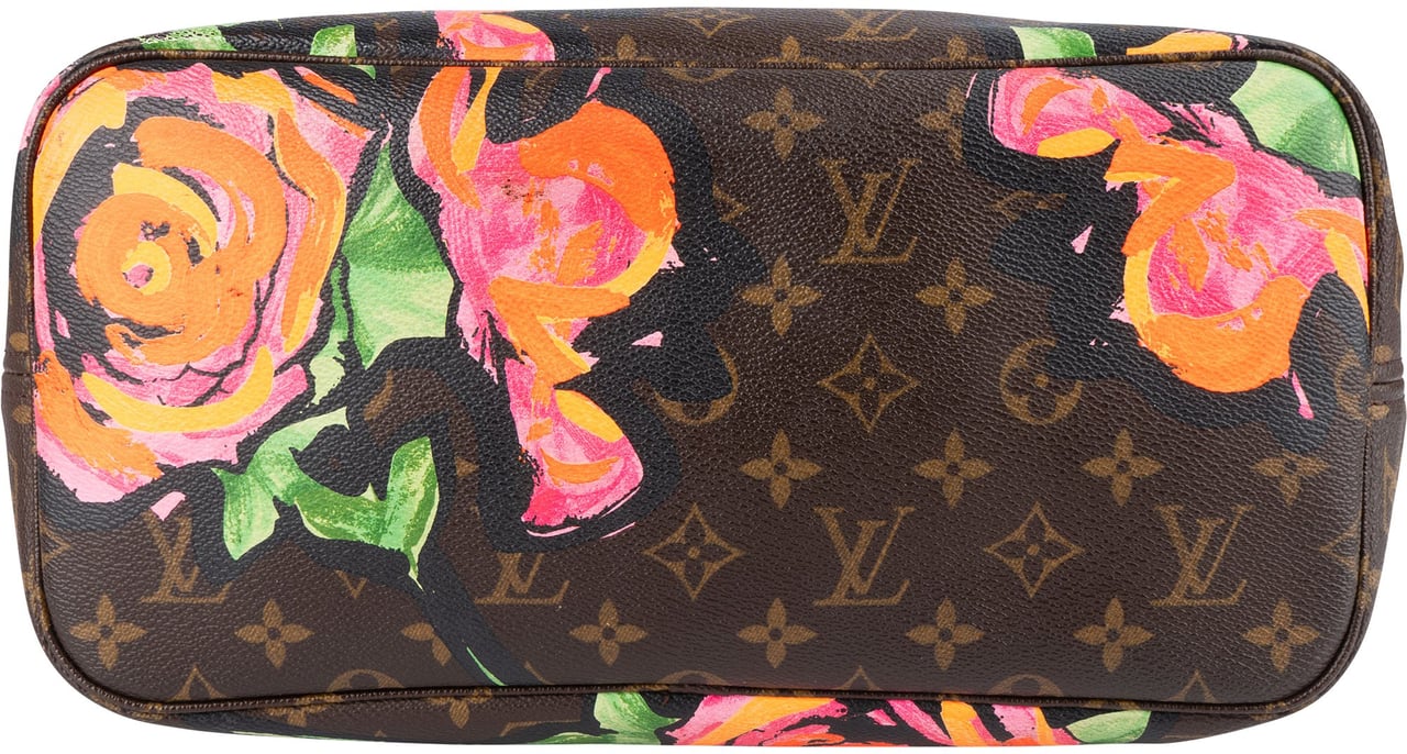 Louis Vuitton Louis Vuitton Monogram Canvas Limited Roses Neverfull MM Shoulder Bag Bruin