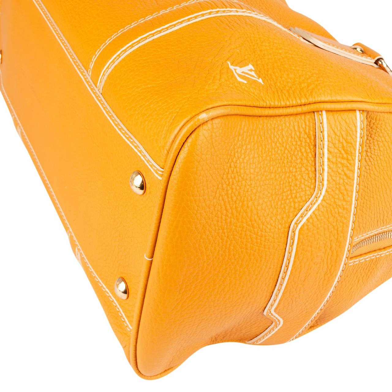 Louis Vuitton Louis Vuitton Yellow Taurillon Jaune Tobago Weekender 45 Travel Bag Geel