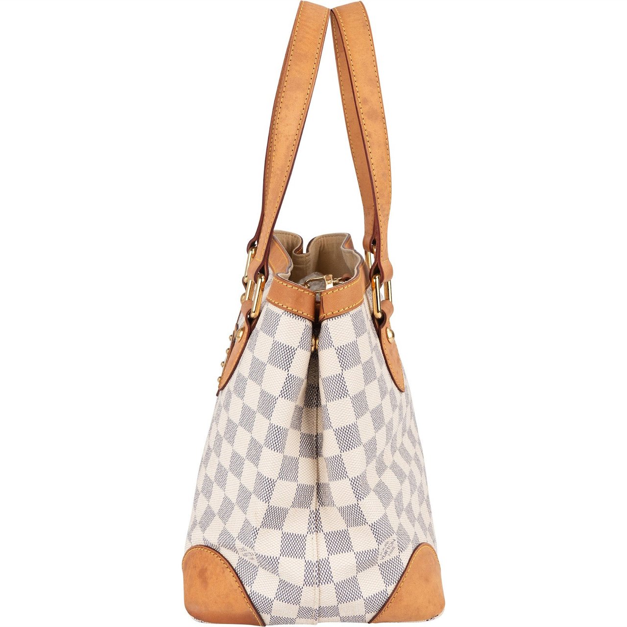 Louis Vuitton Louis Vuitton Monogram Damier Azur Canvas Hamstead PM Handbag Wit