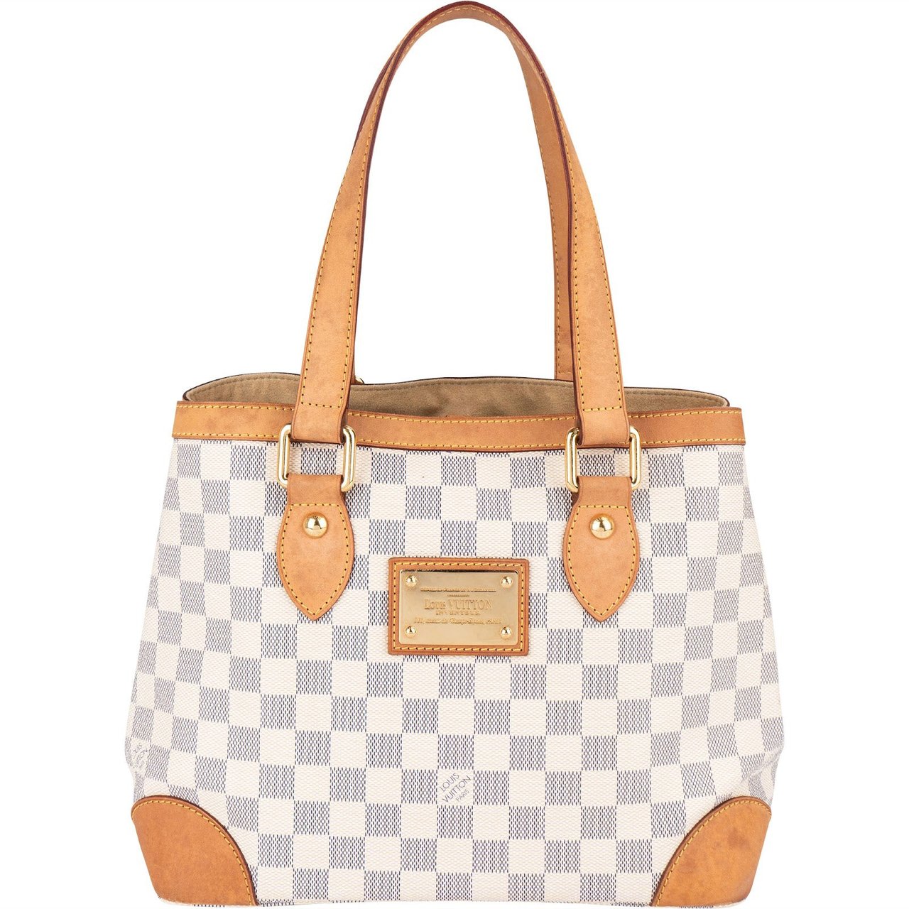 Louis Vuitton Louis Vuitton Monogram Damier Azur Canvas Hamstead PM Handbag Wit
