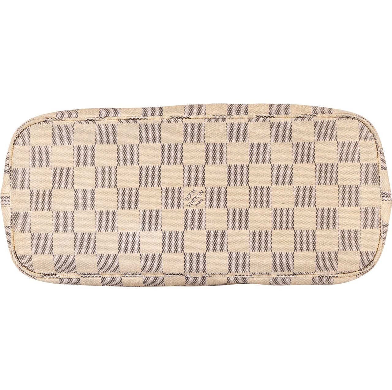 Louis Vuitton Louis Vuitton Monogram Damier Azur Canvas Neverfull PM Shoulder Bag Beige