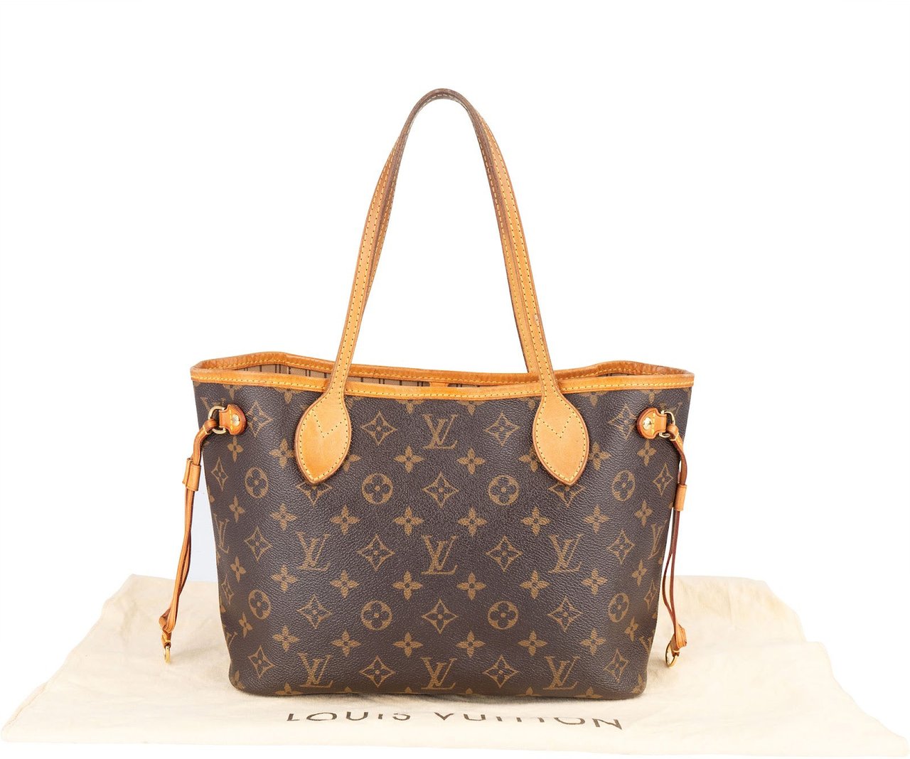 Louis Vuitton Louis Vuitton Monogram Canvas Neverfull PM Shoulder Bag Bruin
