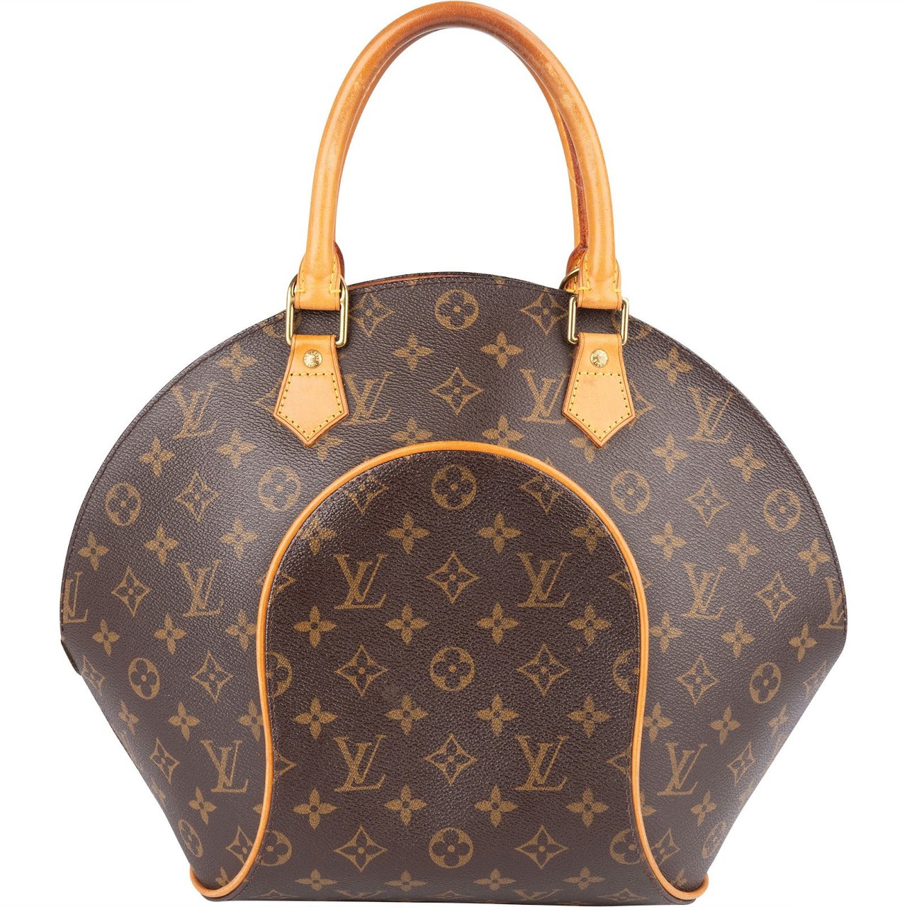 Louis Vuitton Louis Vuitton Monogram Canvas Ellipse MM Handbag Bruin
