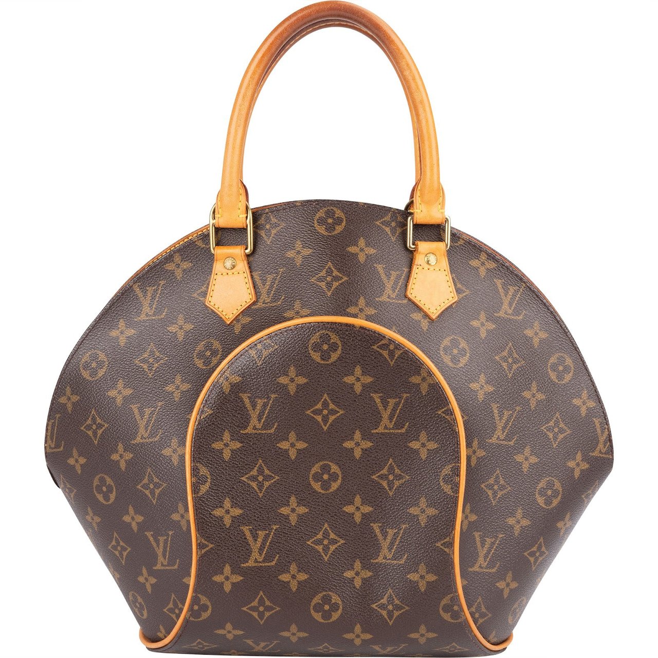 Louis Vuitton Louis Vuitton Monogram Canvas Ellipse MM Handbag Bruin